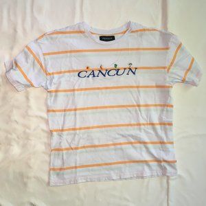PacSun Cancun Embroidered Striped T-Shirt